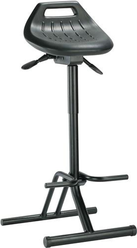 interstuhl Stehhilfe Integralschaum Sitzhöhenverstellung 640 - 840 mm Stahlrohr schwarz klappbar BIMOS - 9456-2000