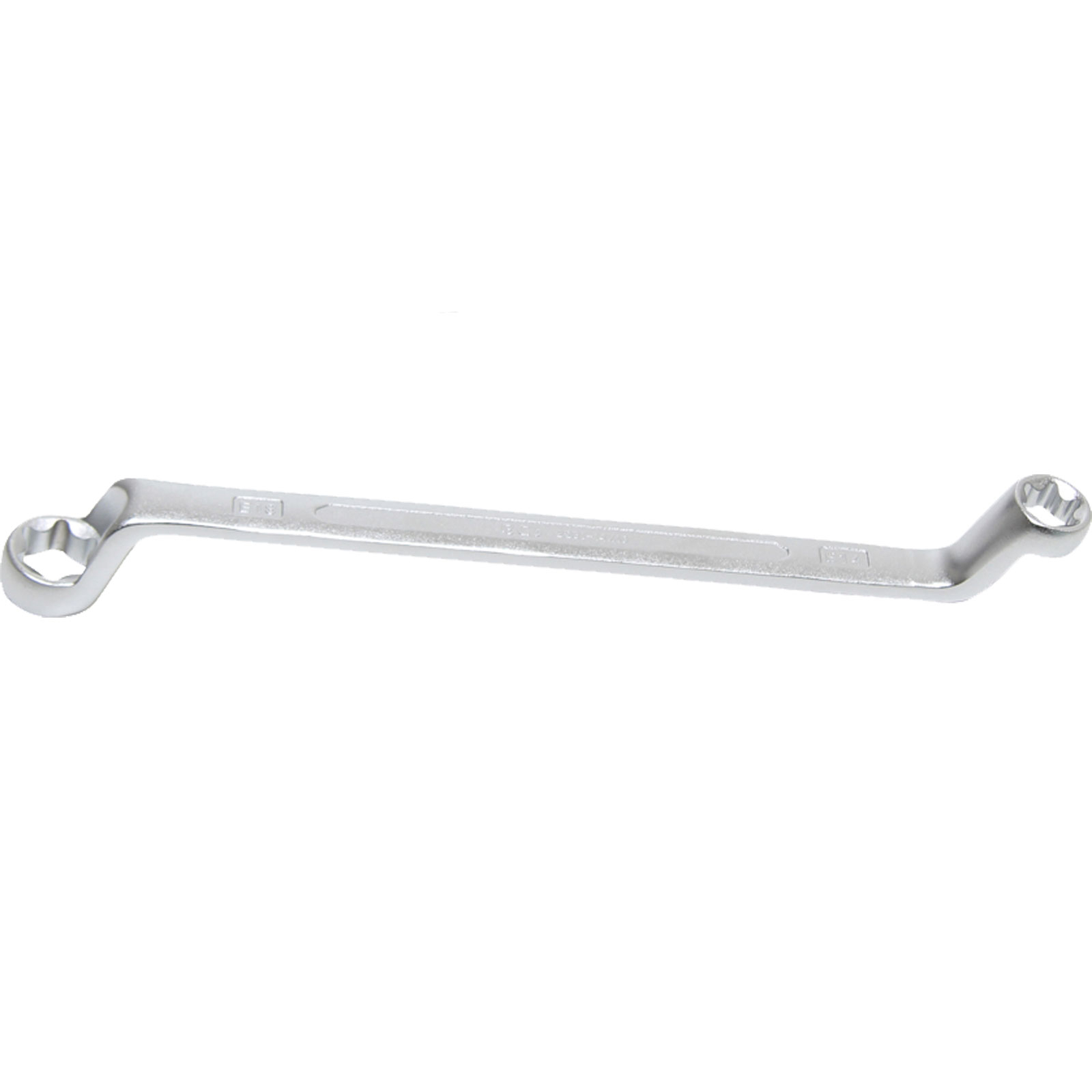 BGS Doppel-Ringschlüssel mit E-Profil-Ringköpfen gekröpft SW E14 x E18 - 2281-14X18