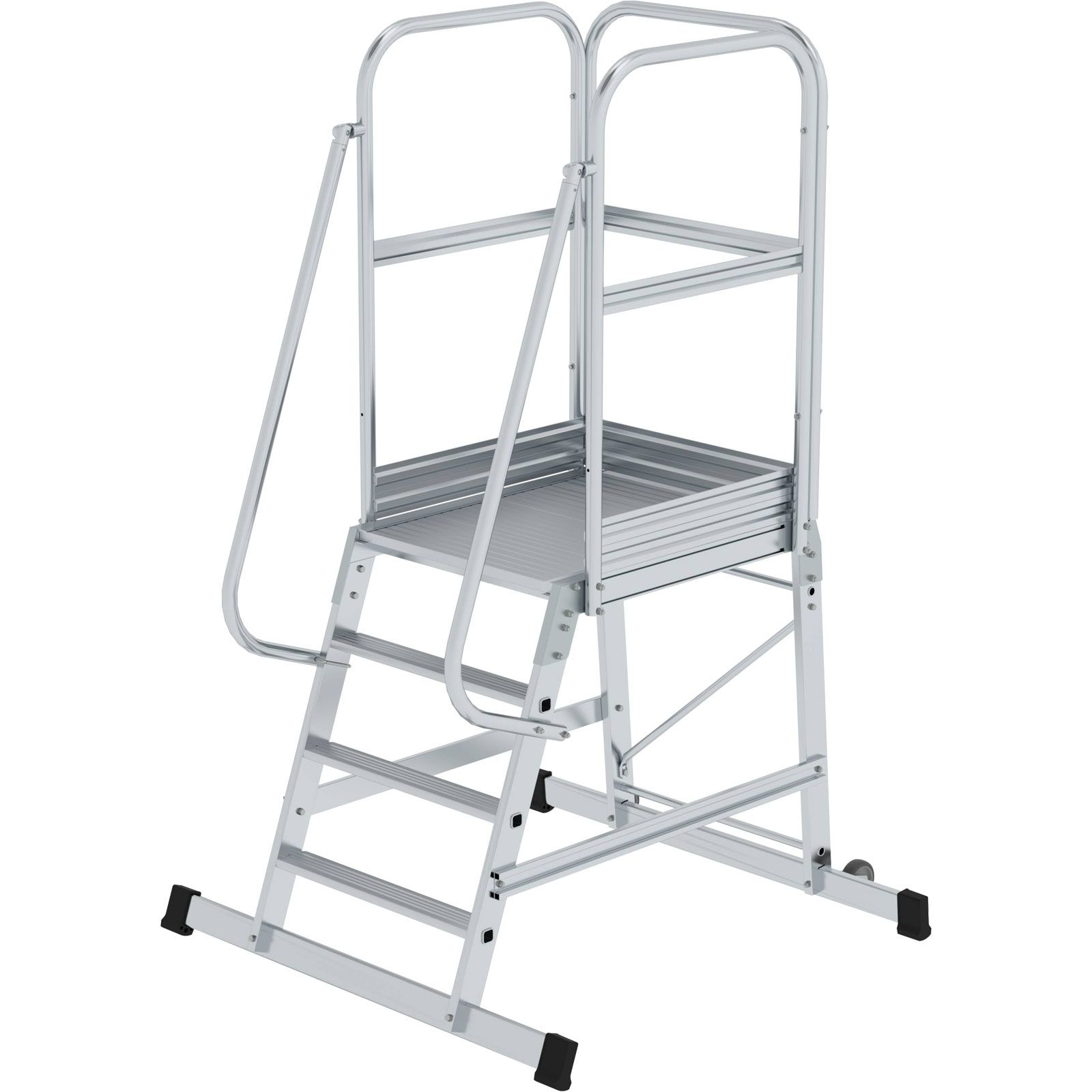 Günzburger Steigtechnik Plattformleiter mit Rollen