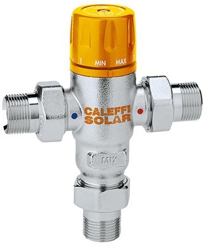 CA Thermomischer einstellbar, Solar 3/4Zoll, 30-65 Grad C, verchromt