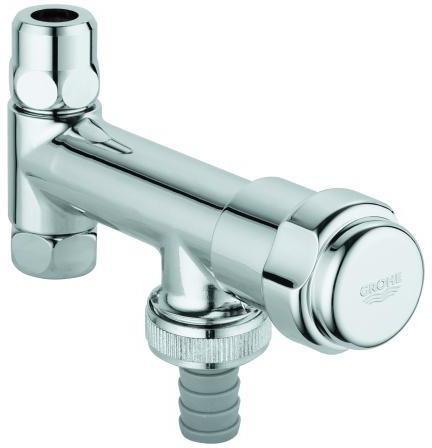 GROHE WAS-Ventil Eckfix 41030 Design-Gr. DN10 mit Schlauchanschluss chrom
