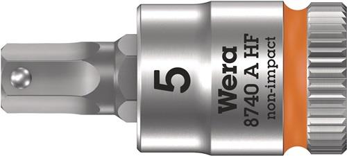 Wera Steckschlüsseleinsatz 8740 A HF 1/4" SW 5 mm Länge 28 mm - 5003335001