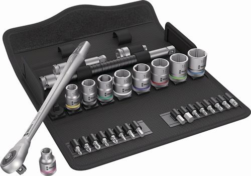 Wera 8100 SB 7 Zyklop Metal-Knarrensatz Durchsteckvierkant 3/8"-Antrieb - 004047