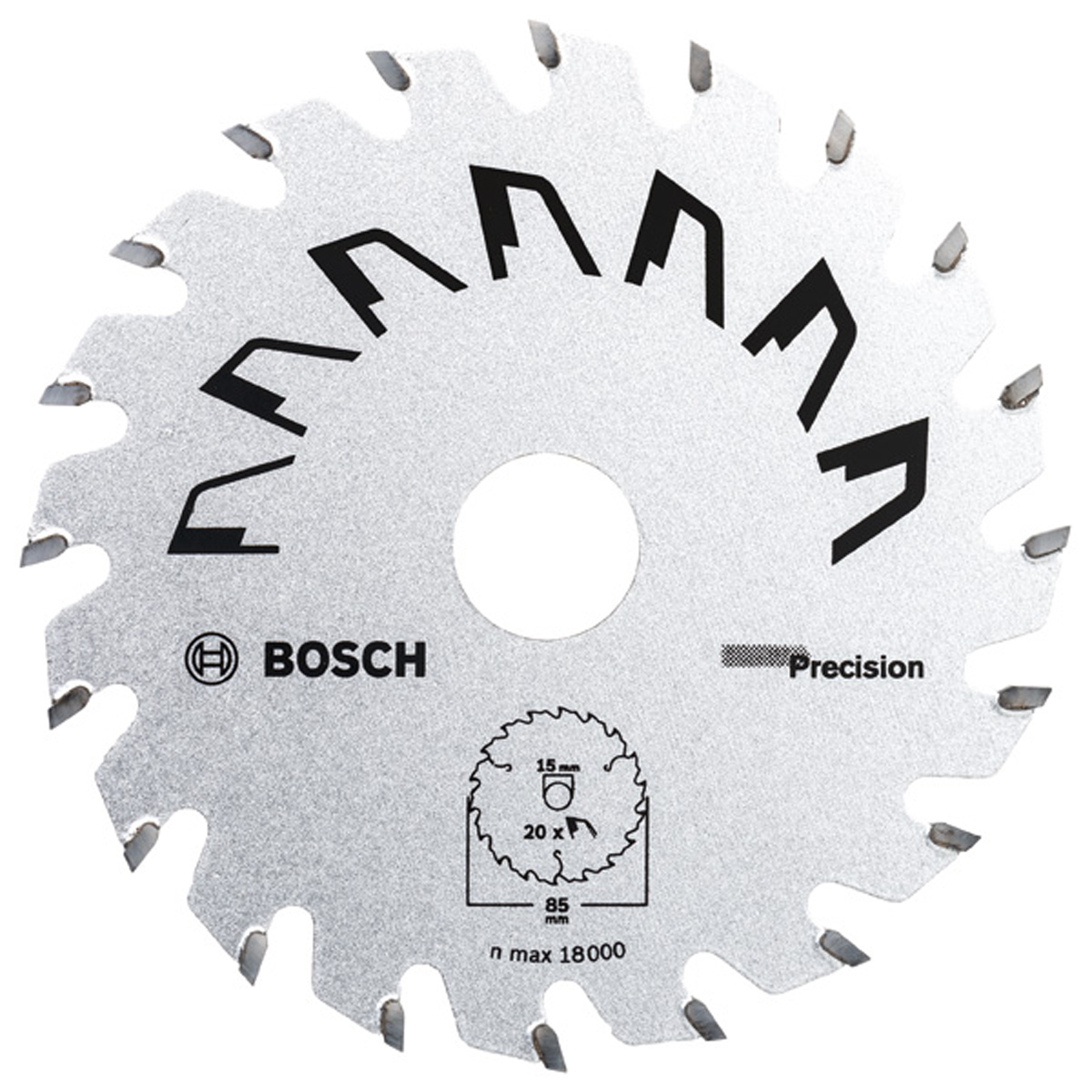 Bosch Kreissägeblatt Precision 85 x 15 x 1,1 mm 20 - 2609256D81