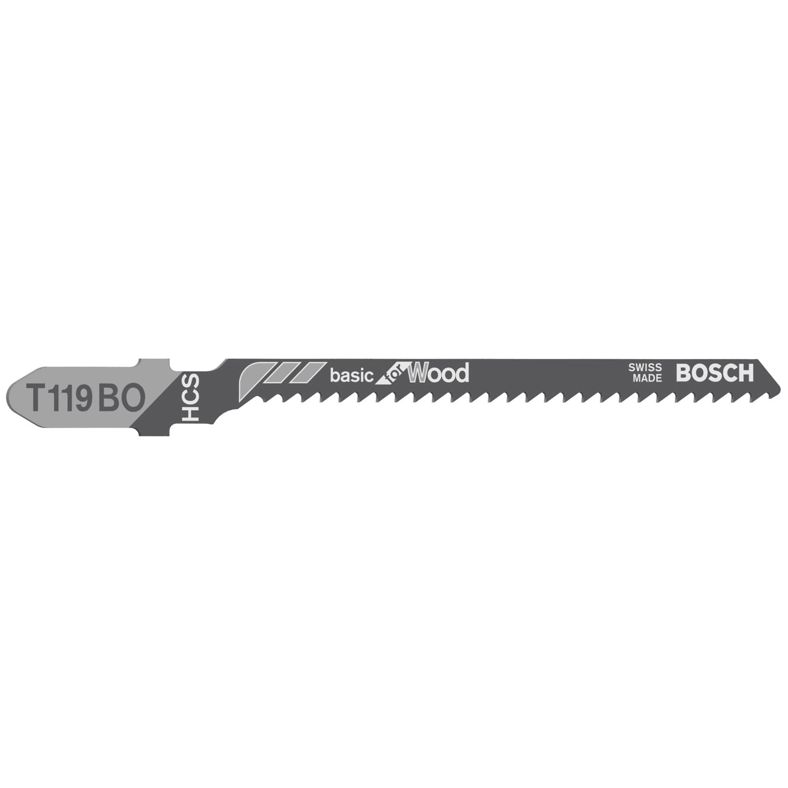 Bosch 100x Stichsägeblatt T 119 BO Basic for Wood - 2608637879