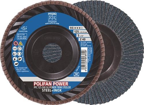 Fächerscheibe TRIM STEELOX D.125mm K.40 PFC/B/T29 STA/VA ZK Z PFERD