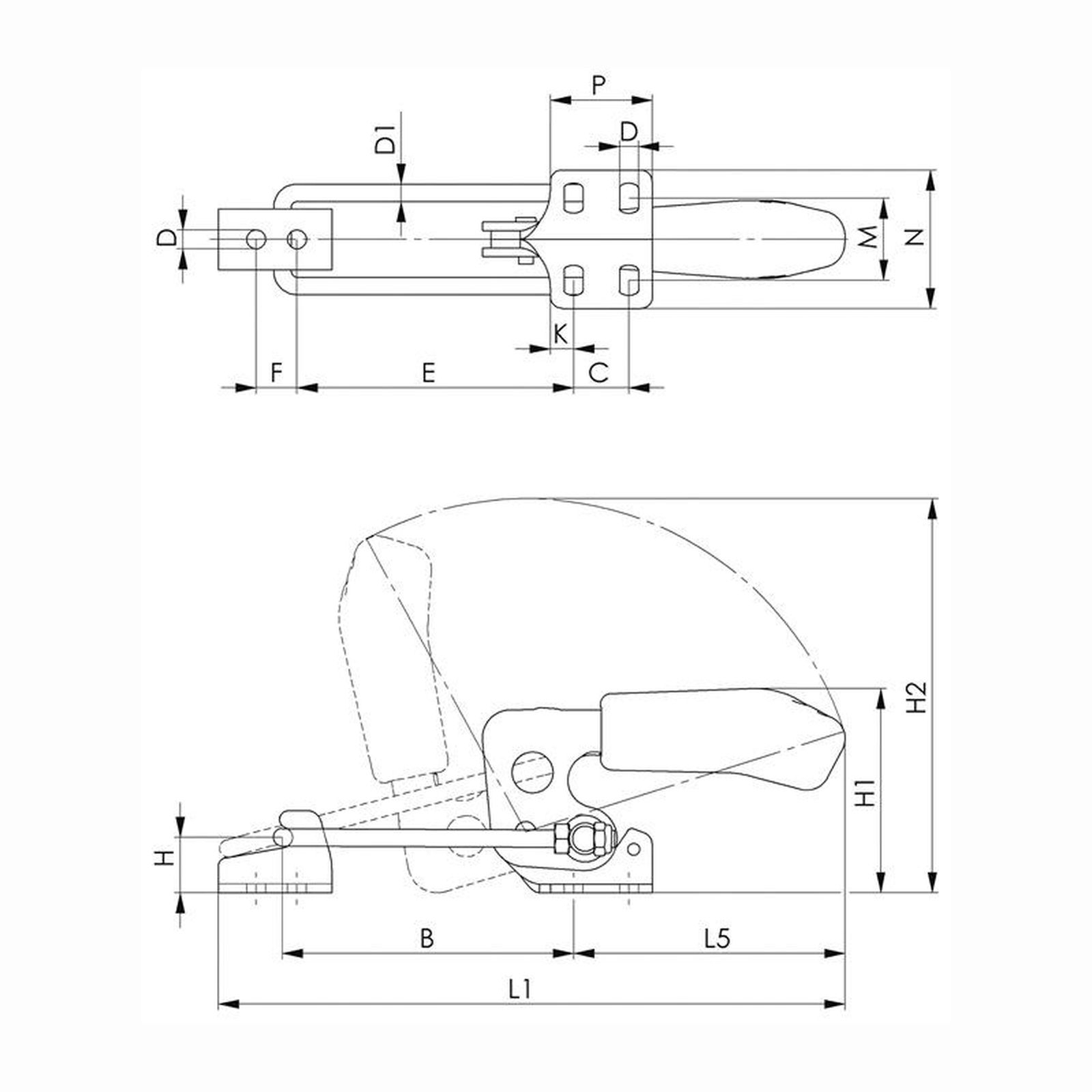 AMF Verschlussspanner Nr. 6848H Größe 2 - 94698