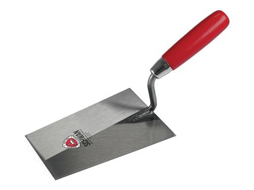 Tiroler Maurerkelle L.315mm B.125mm Holzheft,grader Hals gehärteter STA SCHWAN