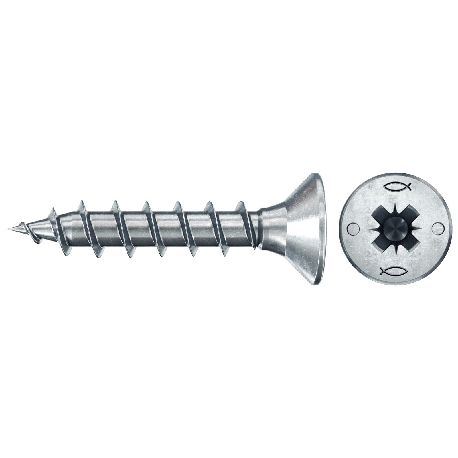 fischer Spanplattenschraube PowerFast FPF II CZF 2,5 x 16 BC 110 Senkkopf Kreuzschlitz PZ Vollgew. - 578580