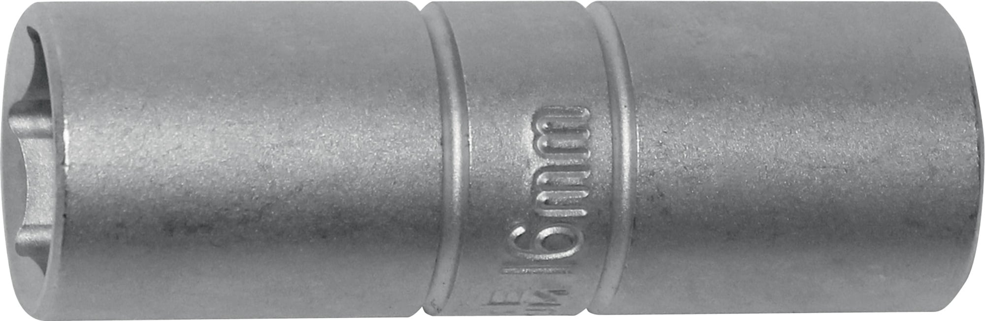 Steckschlüsseleinsatz f.Zündkerzen 1/2 Zoll SW 16mm 6KT L.TECWERK
