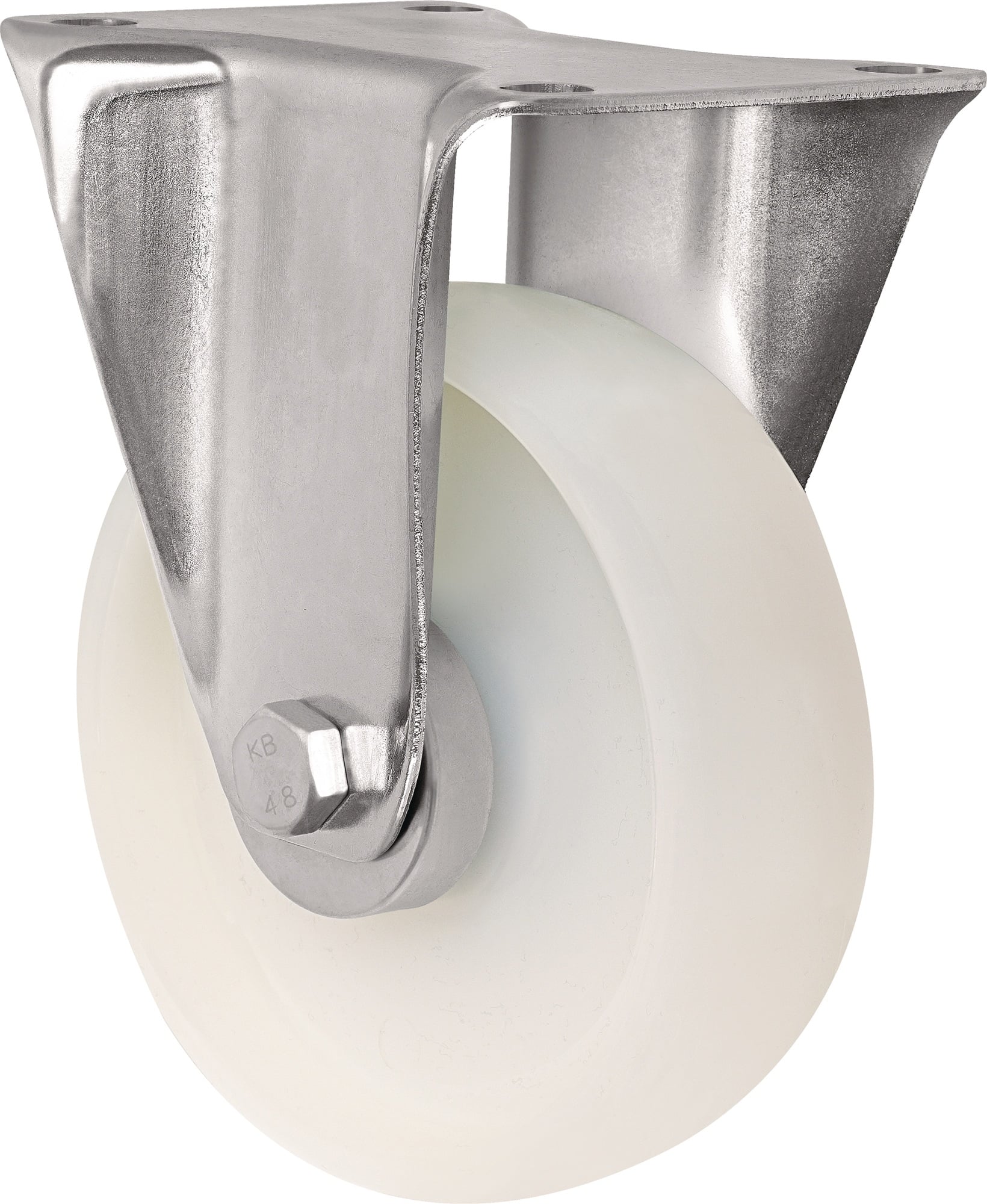 Bockrolle D.200mm Trgf.350kg PA Platte L135xB110mm TECWERK
