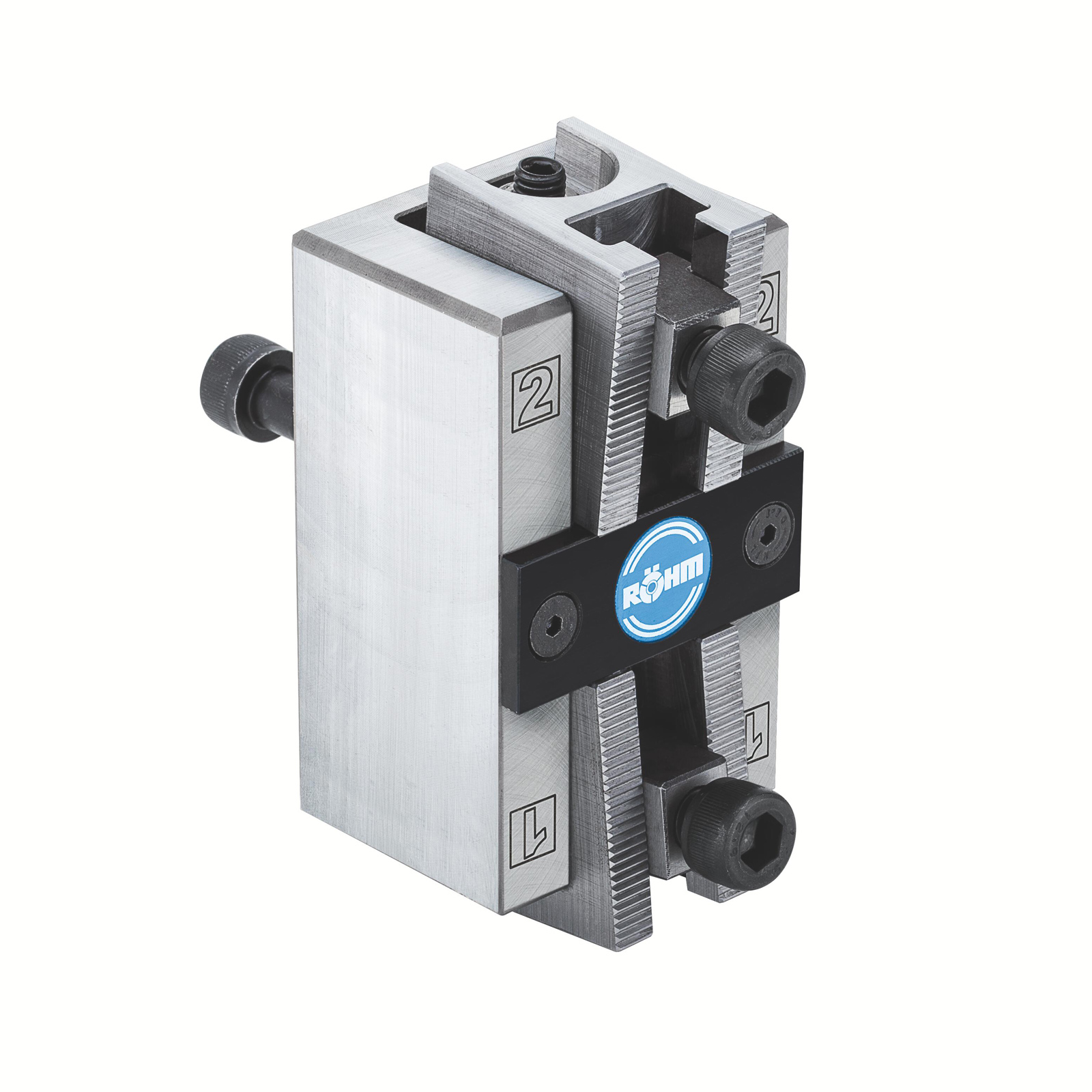 Röhm Zweibacken-Greiferfutter GF 80, für Stangenvorschub, für Zylinderschaft DIN 69880 - 141077