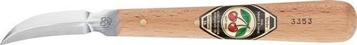 Kirschen Kerbschnitzmesser mit doppelseitiger, gebogener Schneide & Weißbuchenheft - 3353000