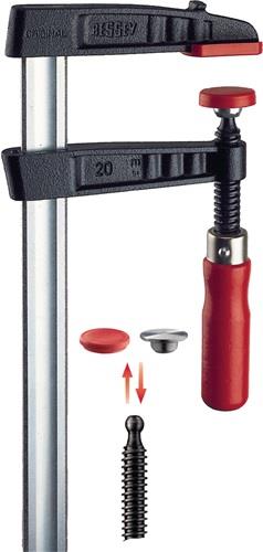 Temperguss-Schraubzwinge TGK Spann-W.2000mm A.120mm Holzgr.35x11mm BESSEY