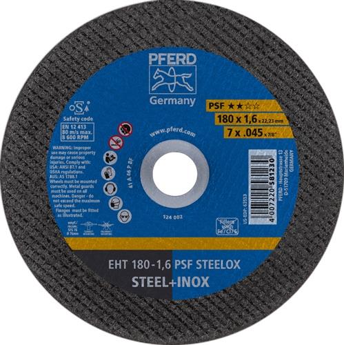 PFERD Trennscheibe PSF STEELOX Ø 180 x 1,6 mm gerade - 61726121