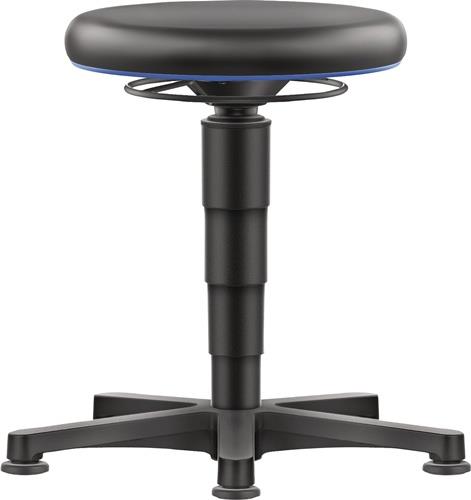 Drehhocker Bodengleiter Kunstleder Kunstleder schwarz Sitz-H.450-650mm BIMOS