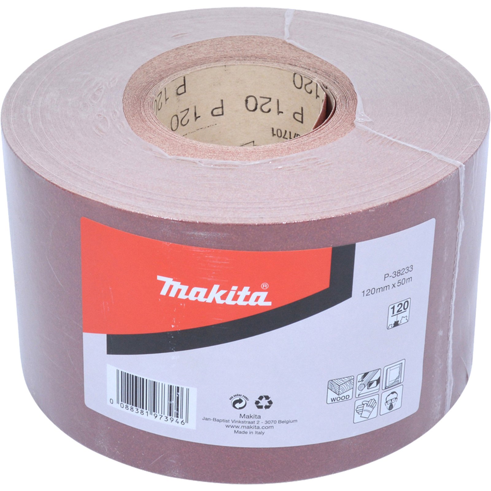 Makita Schleifpapier Rolle 120 mm x 50 m K120 - P-38233