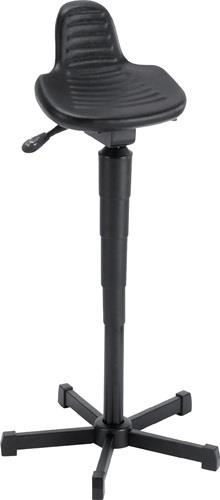 Stehhilfe PU-Schaum Sitz-H.610-895mm STA schwarz Rückstütze MEY