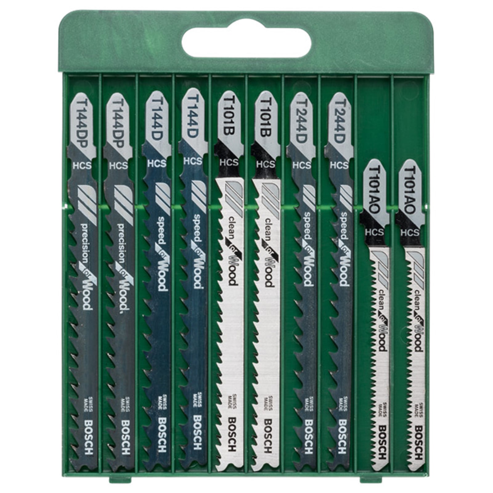 Bosch Stichsägeblatt-Set T-Schaft 2x T 144 D/T 244 D/T 101 B/T 101 AO/T 144 DP 10tlg. - 2609256744