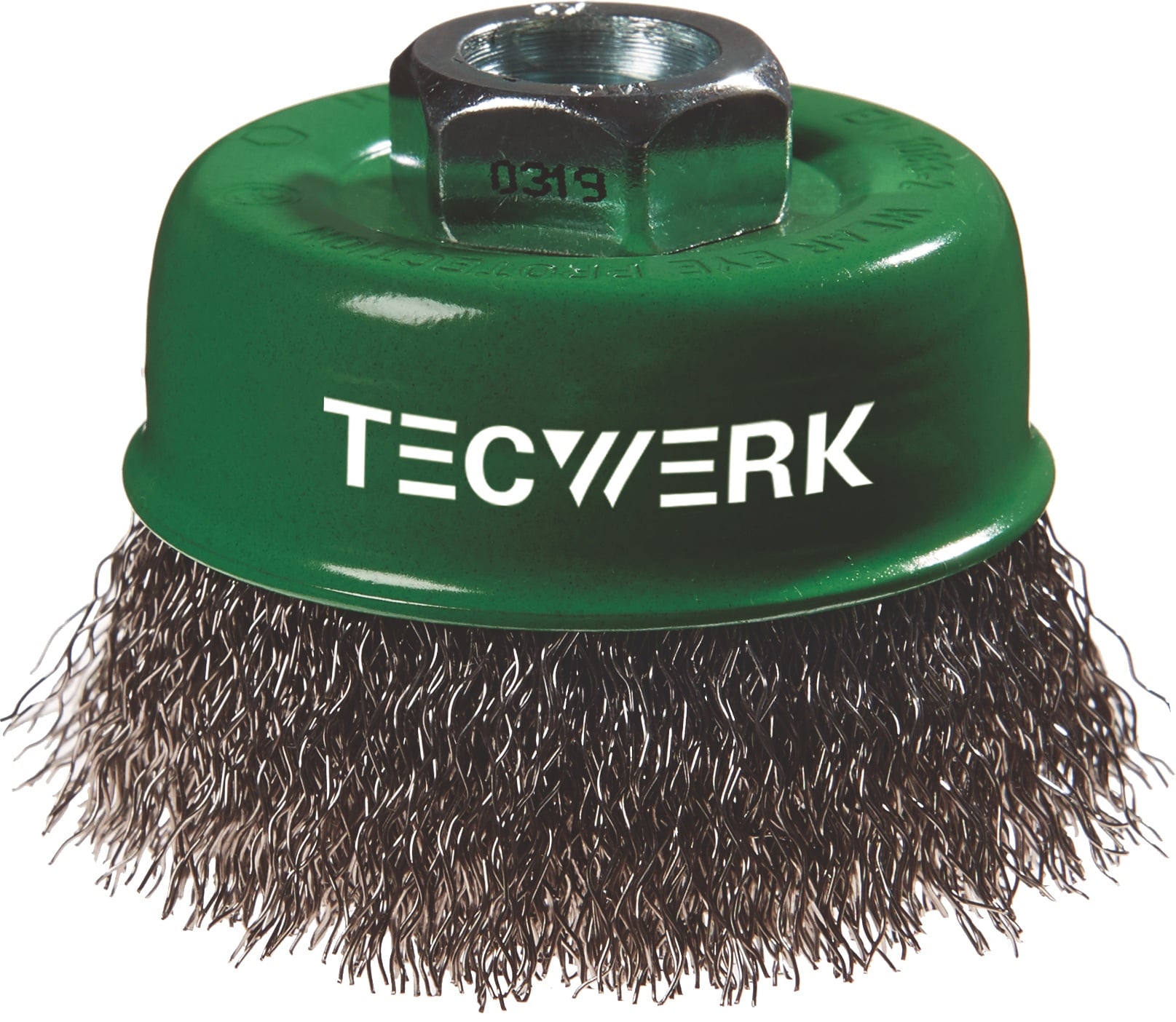 Topfbürste D.60mm Drahtstärke 0,3mm VA 12500min-¹ TECWERK