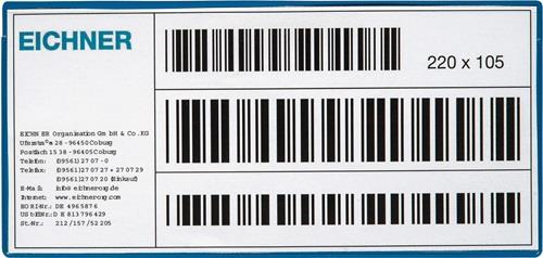 Eichner Etikettentasche B 220 x H 105 mm - 9218-04188