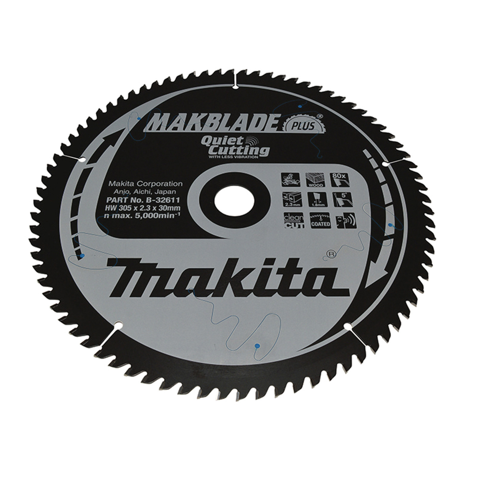 Makita MAKBLADE+ Sägeblatt 305x30x80Z - B-32611