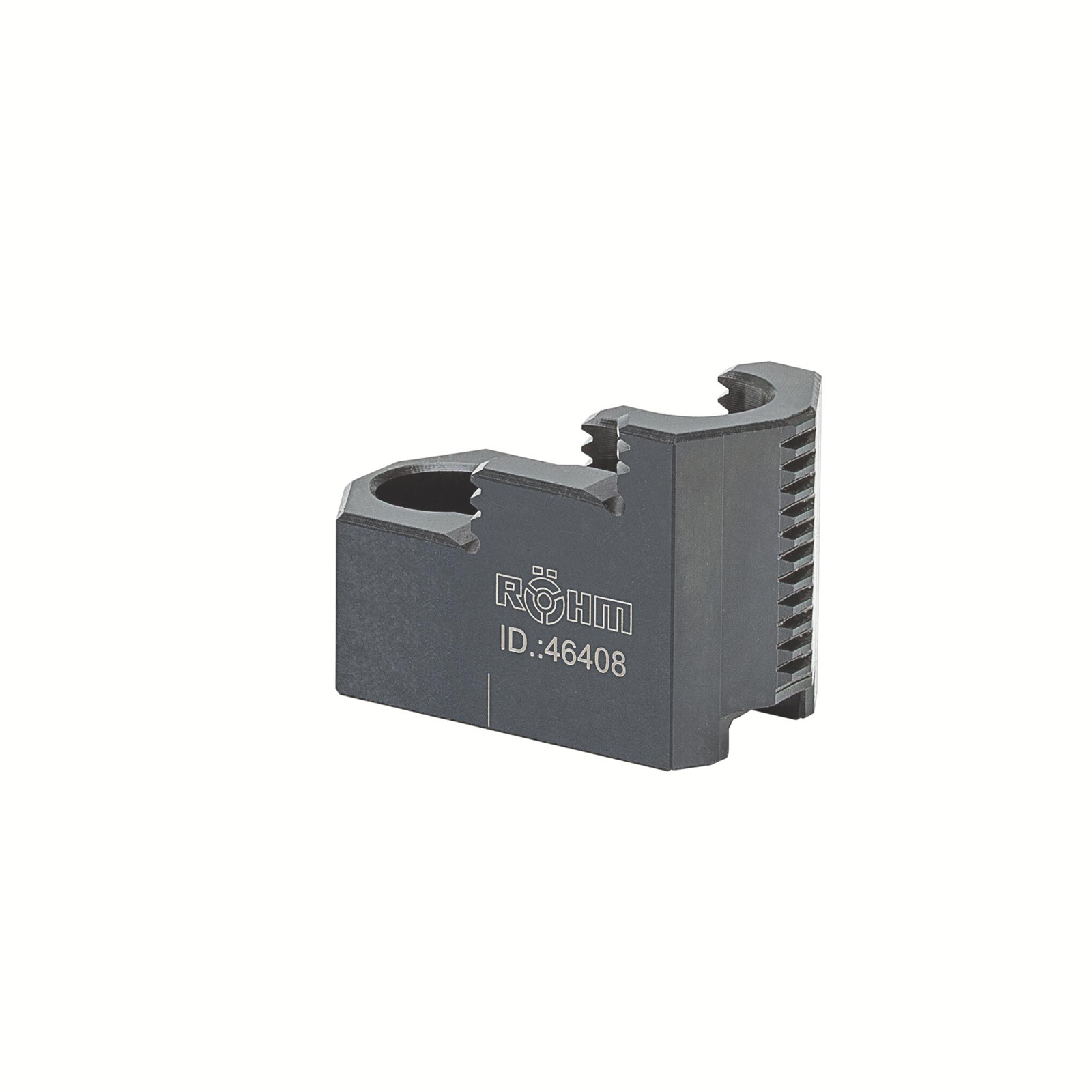 Röhm Umkehr-Aufsatzbacken Größe 160, 2-Backen-Satz, Spitzverzahnung 90° - 046429