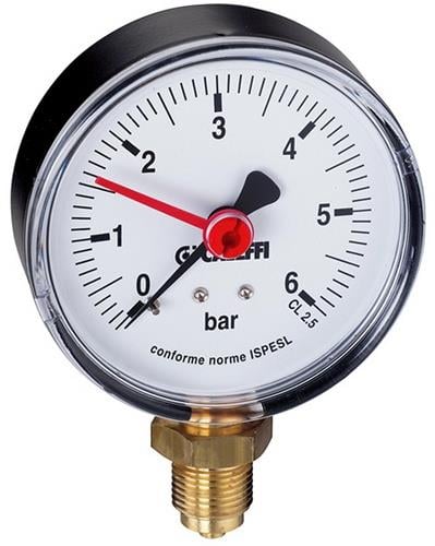 CA Manometer 0-10 bar, 50 mm Durchmesser 1/4Zoll radial