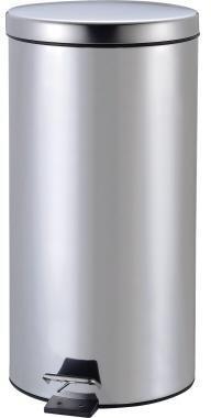 ZWINGO Tretabfalleimer Z2300300 20l Stahl rund Edelstahl