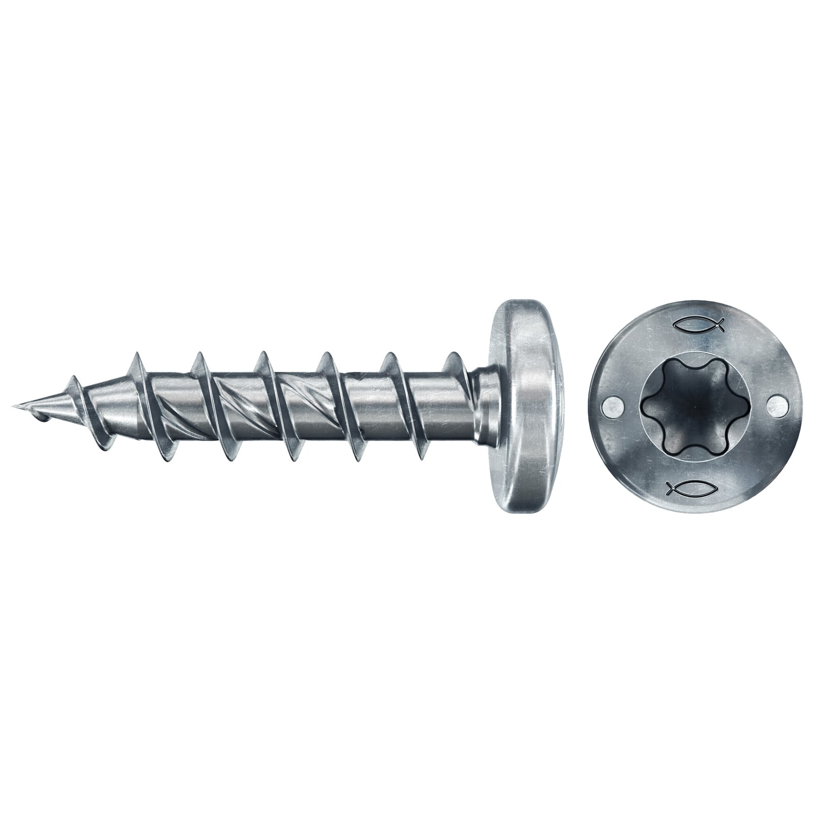 fischer Spanplattenschraube PowerFast FPF II PTF 4,0 x 12 BC 25 Panhead Innenstern TX Vollgew. - 578589