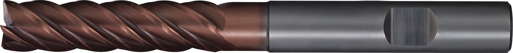 Schaftfräser D.6mm Einsatz-L.25mm VHM TiAlN HB Z.4 ext.lang TECWERK