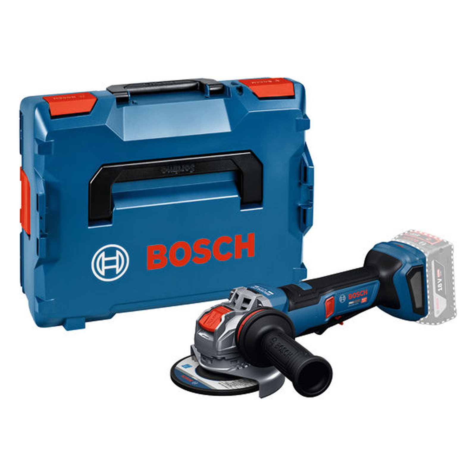 Bosch Akku Winkelschleifer GWS18V-11PS Solo in L-BOXX - 06019N4301