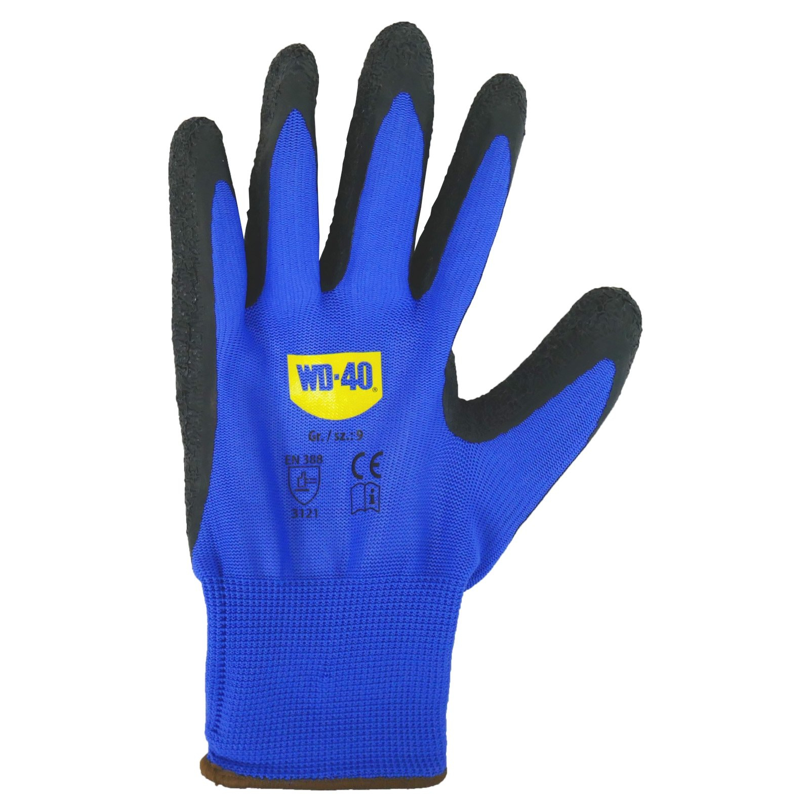 WD-40 Nylotex, Nylon-Latexhandschuh mit Strickbund Gr. 9 - WD40-HS