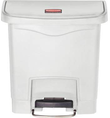 Rubbermaid Tretabfalleimer Slim Jim 1883554 Kunststoff 15l weiß