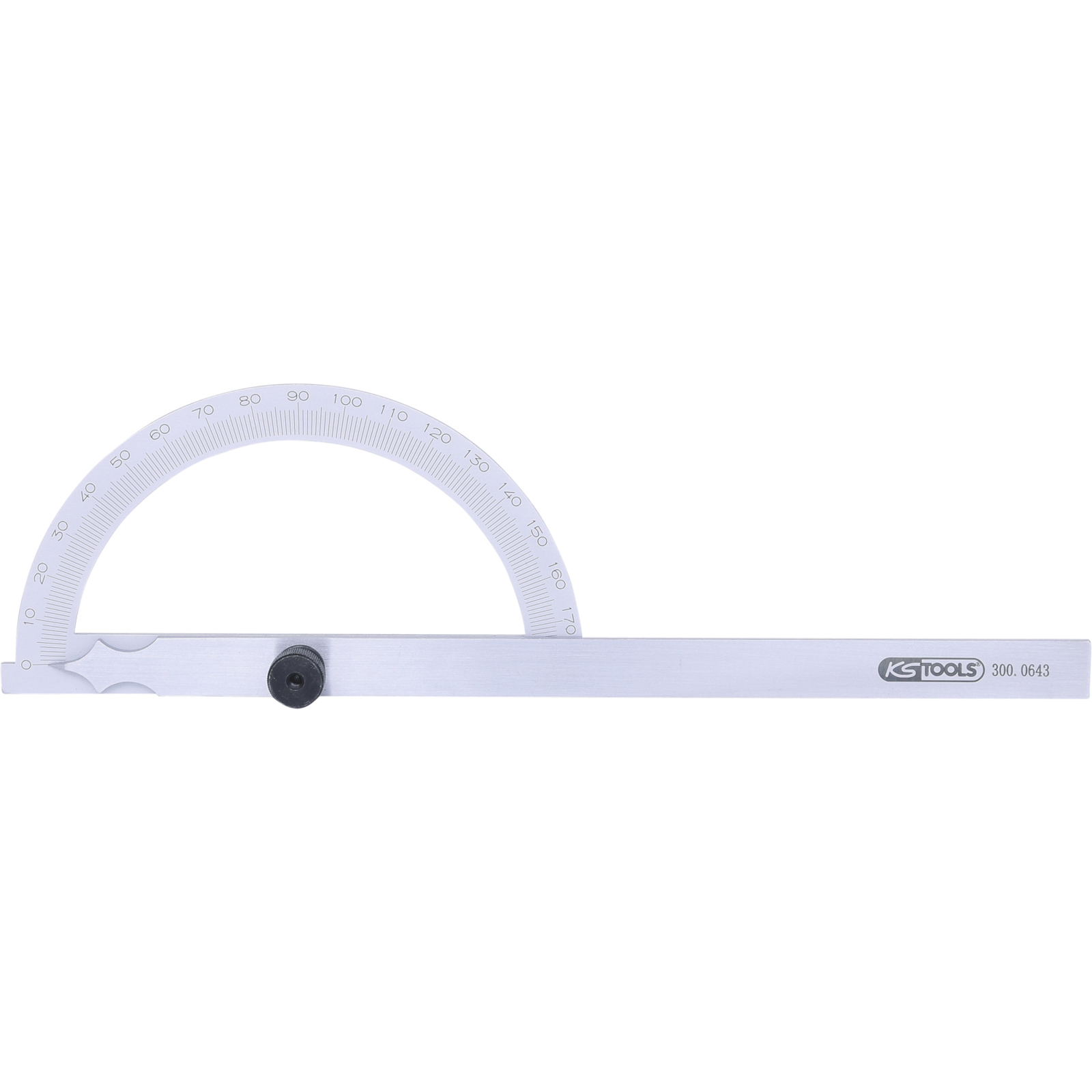 KS TOOLS Winkelgradmesser mit offenen Bogen 300 mm - 300.0643