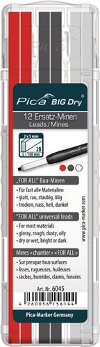 Pica Minenset Pica BIG-Dry je 4x graphit, weiß, rot, - 6045