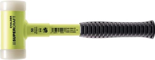 Halder SUPERCRAFT-Schonhammer rückschlagfrei mit bruchsicherem Stahlrohrstiel gelb lackiert Ø 50 mm Nylon - 3377.150