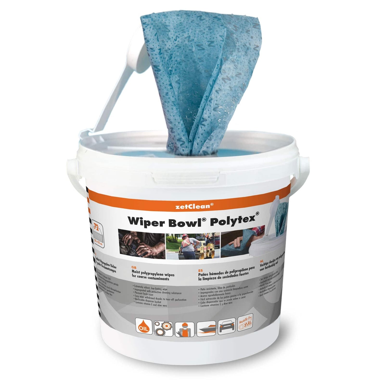 zetClean feuchte Handreinigungstücher Polytex - 50130-001