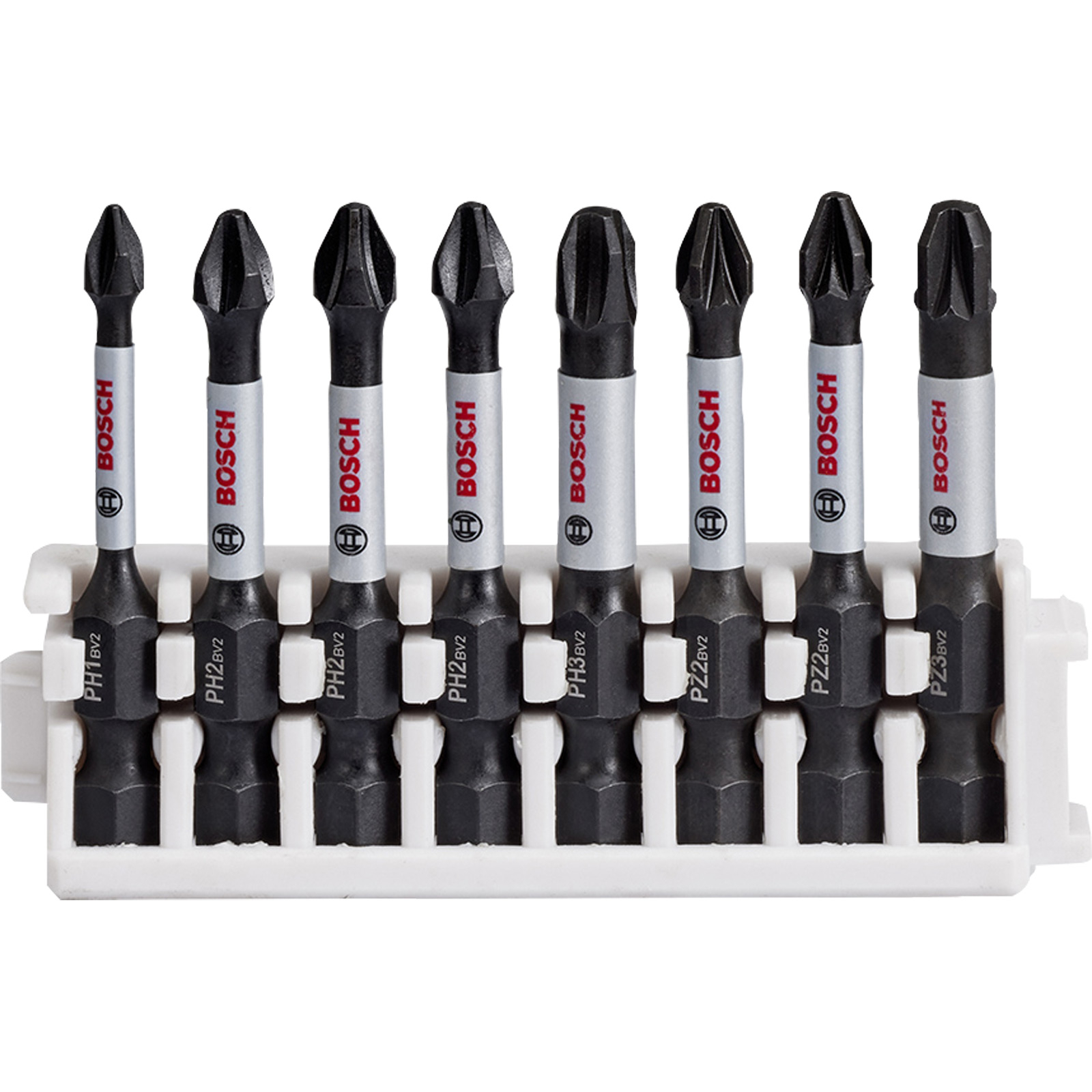 Bosch PRO Impact gemischtes Set PH1; PH2(x2); PH3; PZ1; PZ2(x2); PZ3 55 mm 8-tlg. - 2608522328