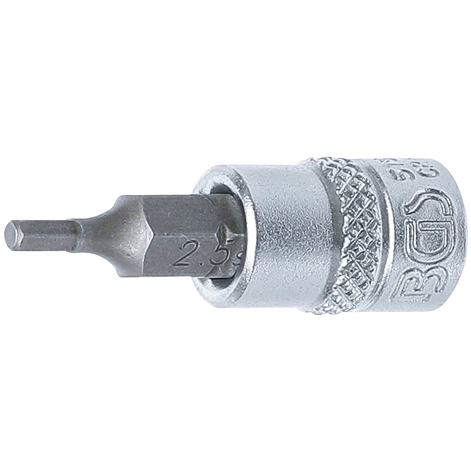 BGS Bit-Einsatz Antrieb Innenvierkant 6,3 mm (1/4") Innensechskant 2,5 mm - 5154