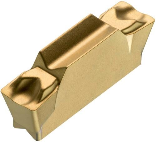 Drehwendeschneidplatte ISO LCMF 041602-CM:T8330 Breite 4mm PVD beschichtet Gold