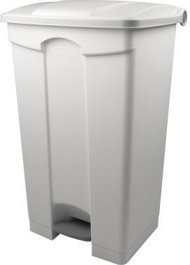 helit Tretabfalleimer the step H2402305 90l rechteckig weiß