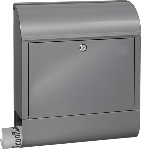 BURG-WÄCHTER Briefkasten Scandic 825 Si H.460mm B.380mm T.125mm silb. STA DIN C4 - SCANDIC 825 SI