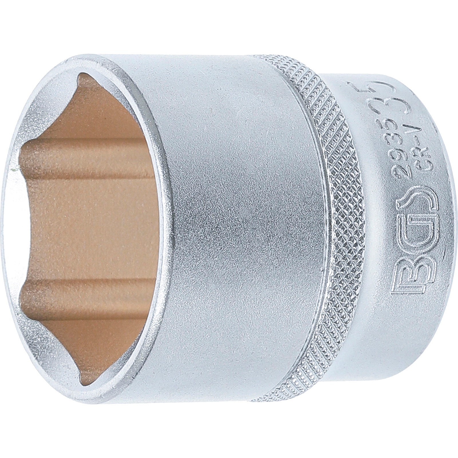 BGS Steckschlüssel-Einsatz Sechskant Antrieb Innenvierkant 12,5 mm (1/2") SW 35 mm - 2935