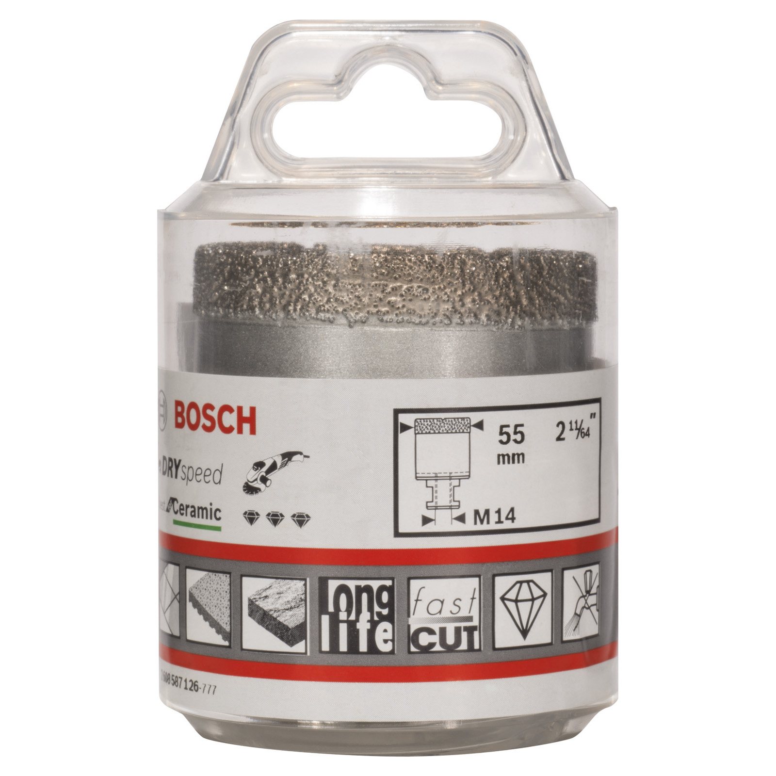 Bosch Diamanttrockenbohrer Dry Speed Best for Ceramic 55 x 35 mm - 2608587126