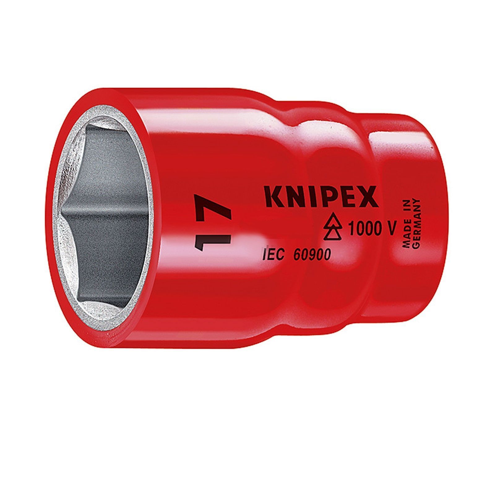 Knipex 1x Steckschlüsseleinsatz für Sechskantschrauben 3/8" - 98371/2"