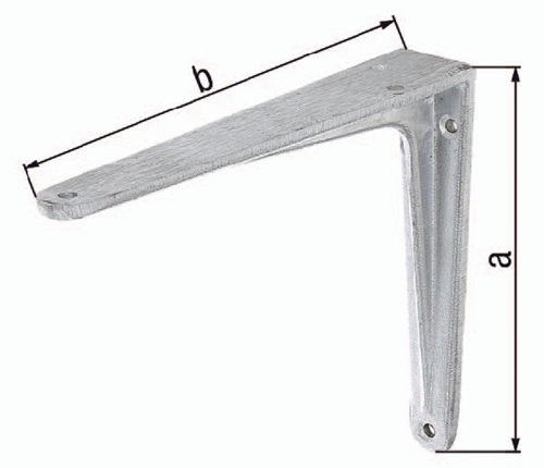 GAH Alberts Konsole L.300mm H.250mm Alu-Guss Trgf.90kg - 804053