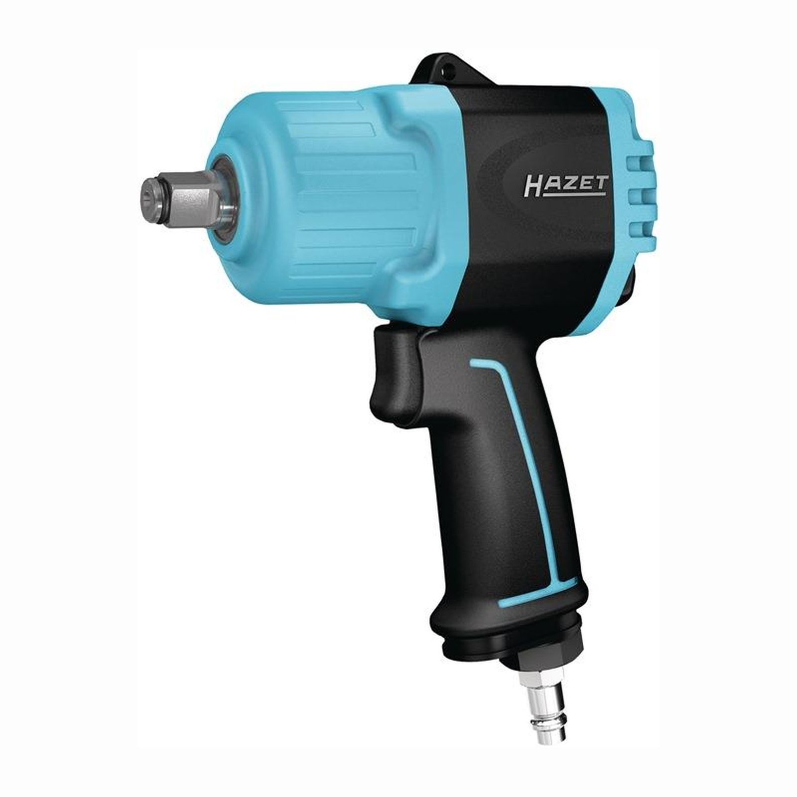 Llave De Impacto Neumática HAZET 9012M I Max. Par De Apriete 1100 Nm, Cuadrado 12,5 Mm (1/2 Pulgada) I Baja Vibración - Herramienta Para Apretar Y Aflojar Tornillos