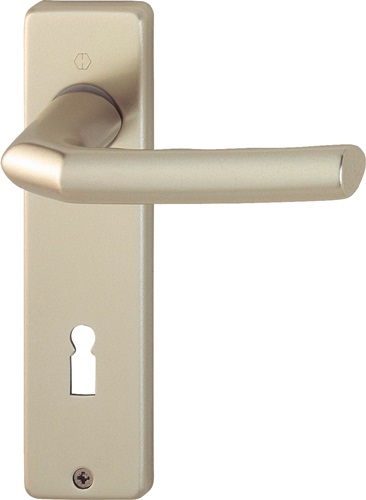 HOPPE Kurzschildgarnitur Birm.1117/202KP/AP Alu.F2 OB eck.Drückergrt - 2592513