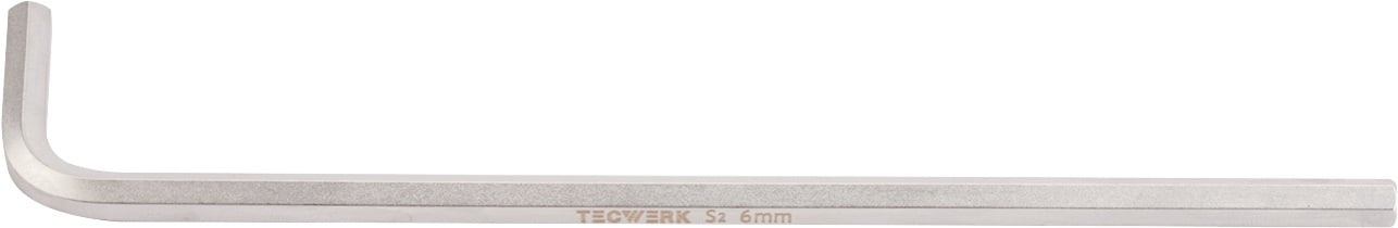 Sechskantwinkelschraubendreher SW 6mm lang 180x32mm TECWERK